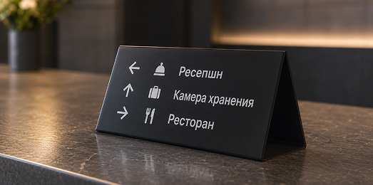Навигационные элементы из гнутого пластика